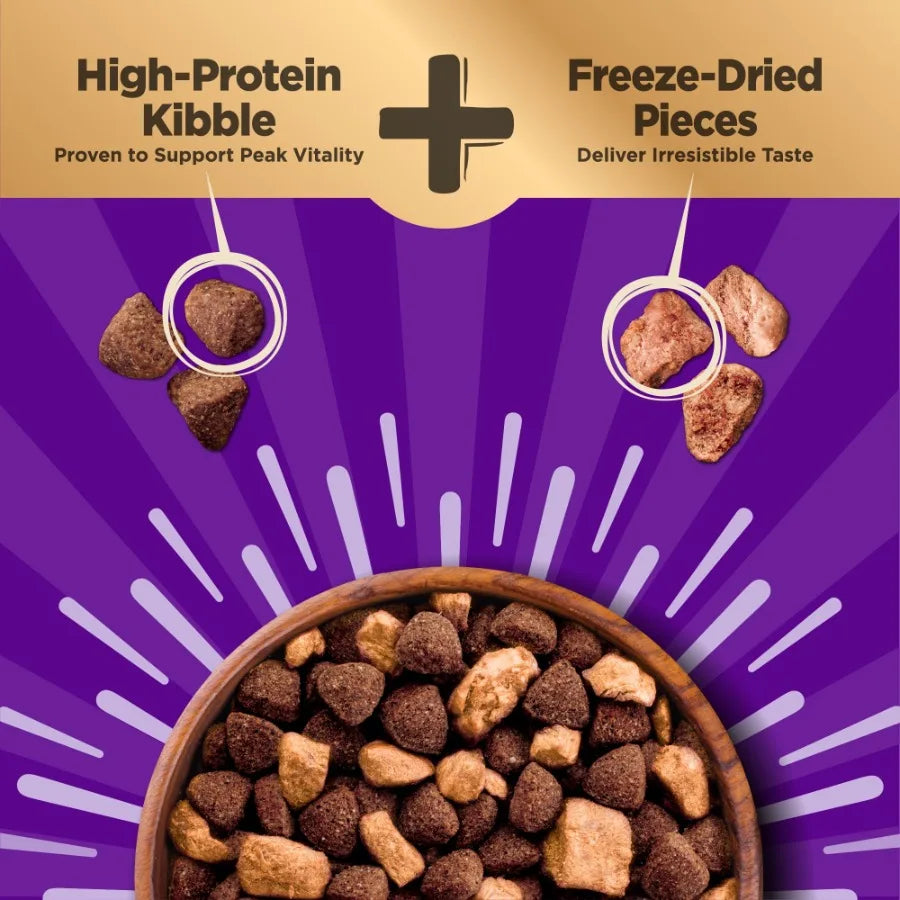 Wellness CORE+ Grain Free Dry Dog Food with Freeze-Dried Pieces – High Protein Natural Dog Food, Ocean Whitefish, Herring & Salmon Recipe, 4 lb Bag