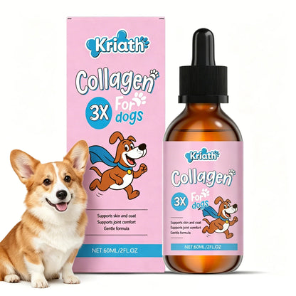 Dog Collagen Drops 60ml | Joint, Bone, Skin & Coat Health Support Supplement