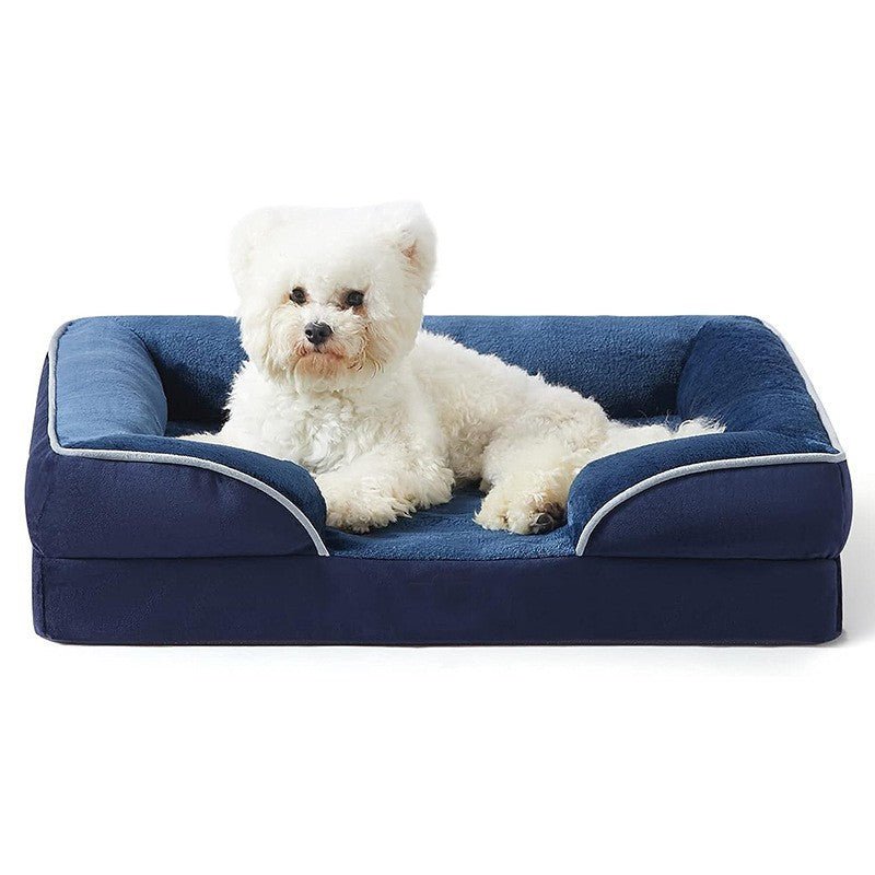 PETIQUE COMFORTBED – Orthopedic Dog Bed with Removable Velvet Cover