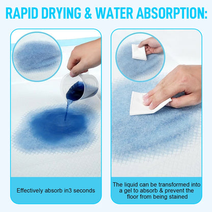 100PCS Super Absorbent Pet Training Pads | Leak-Proof Quick-Drying Disposable Pee Pads for Dogs & Cats, Puppy Housebreaking, Senior Incontinence & Travel Use