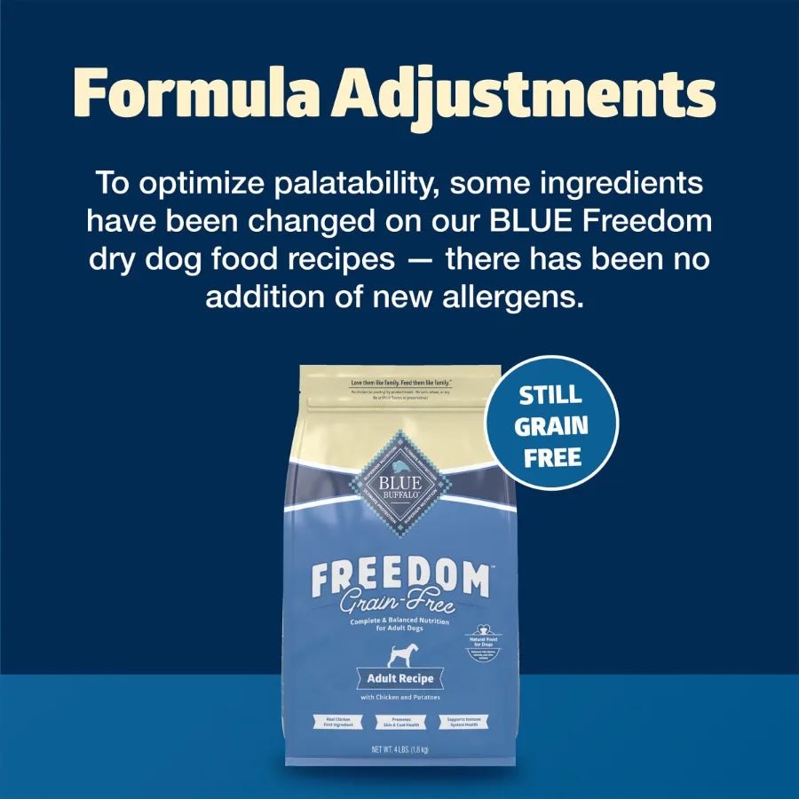 Freedom Grain-Free Adult Dry Dog Food – Chicken & Potato Recipe 4 lb