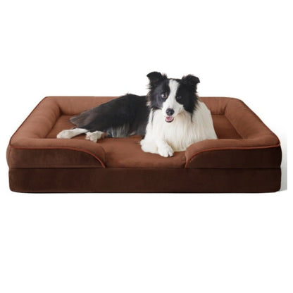 PETIQUE COMFORTBED – Orthopedic Dog Bed with Removable Velvet Cover