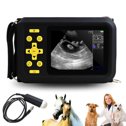SINOHERO Portable Veterinary Ultrasound Scanner With 3.5Hz Probe Handheld Vet B-Ultra Pregnancy Machine Medical Equipment