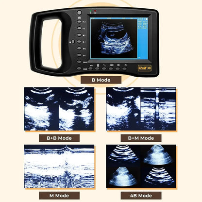 Portable Veterinary Ultrasound Scanner for Pregnancy Dog Sheep Pigs Vet Handheld Scanner with 3.5Mhz Mechanical Probe