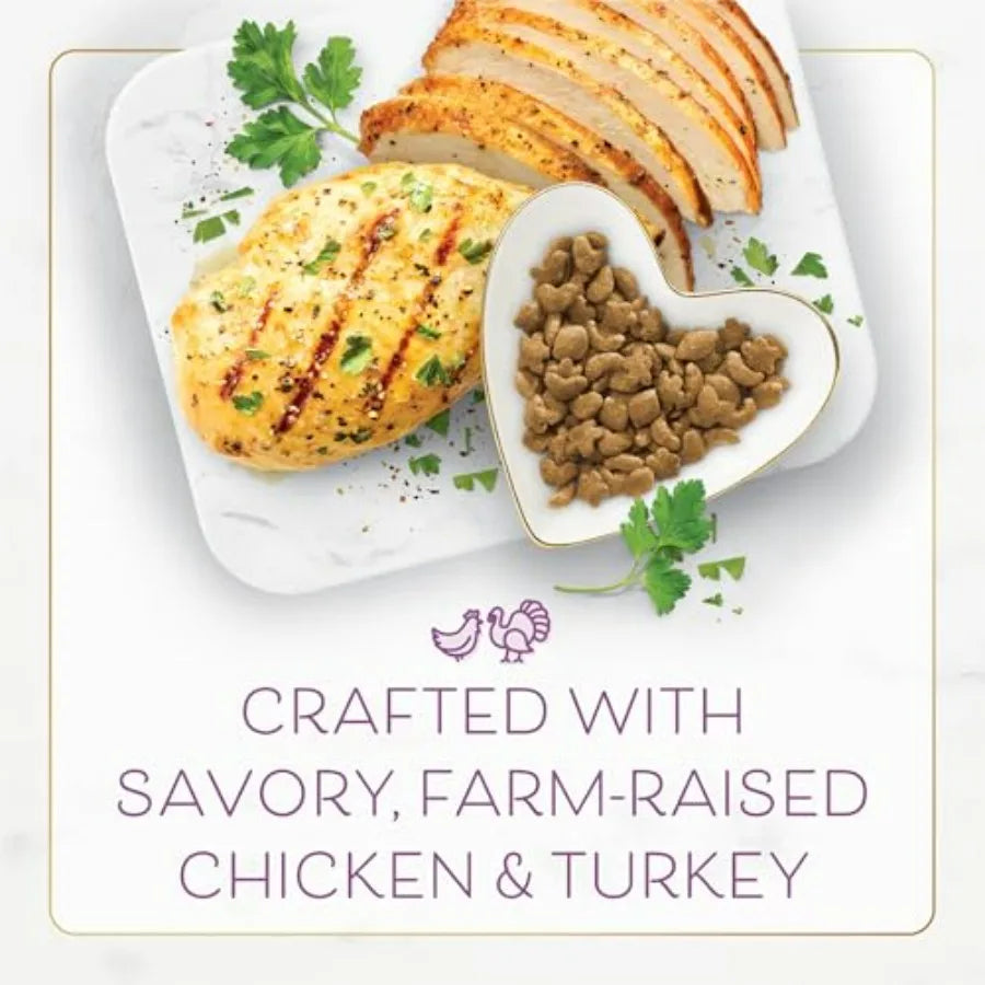 Purina Dry Cat Food with Chicken & Turkey, Savory Farm-Raised Recipe – 3 lb Bag
