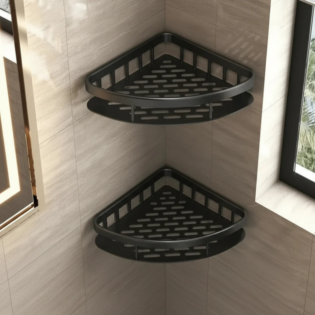 NORDICSHELF - Adhesive Shelf for the Bathroom – Drill-Free & Stylish for Every Bathroom