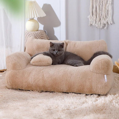 RELAXPAWS LOUNGER – Ergonomic Pet Sofa with Raised Edge & Washable Cover
