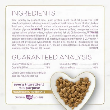 Purina Dry Cat Food with Chicken & Turkey, Savory Farm-Raised Recipe – 3 lb Bag
