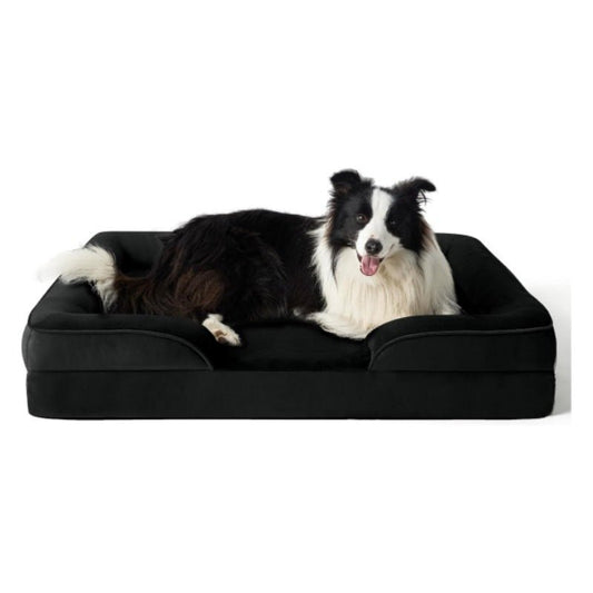 PETIQUE COMFORTBED – Orthopedic Dog Bed with Removable Velvet Cover