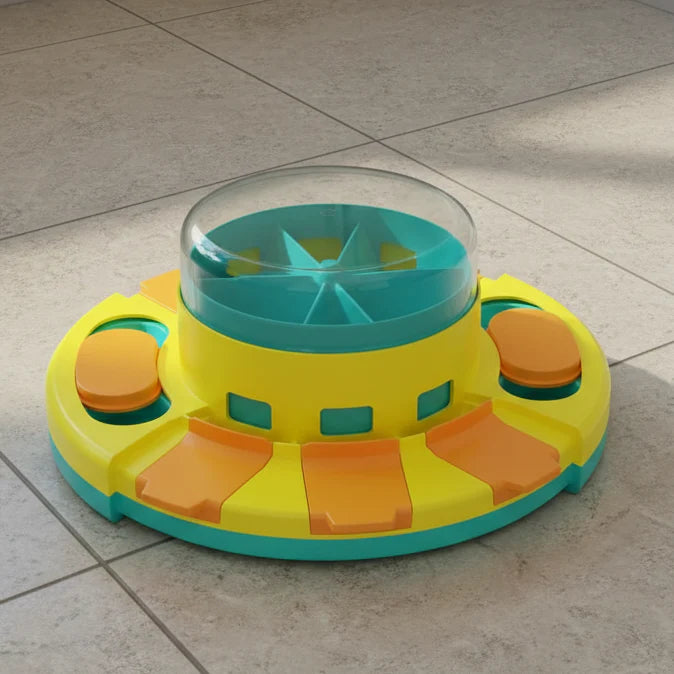 NIBBLEMAZE – Interactive Anti-Gulping Bowl for Dogs & Cats