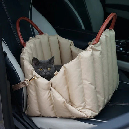 PAWPURSE – Lightweight dog carrier bag with warm lining & safety belt for on the go