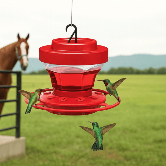 FLUTTERFEED – Bee-safe Hummingbird Feeder with Ant Protection & 473 ml