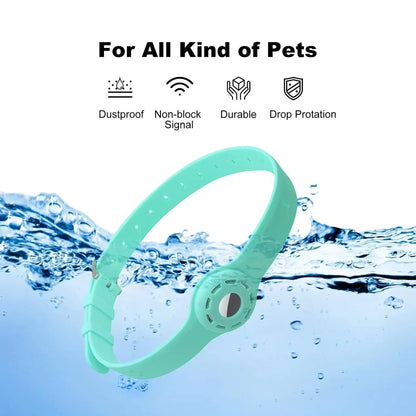 PFOTENTRACK – Adjustable Silicone Pet Collar with Apple AirTag