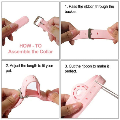 PFOTENTRACK – Adjustable Silicone Pet Collar with Apple AirTag