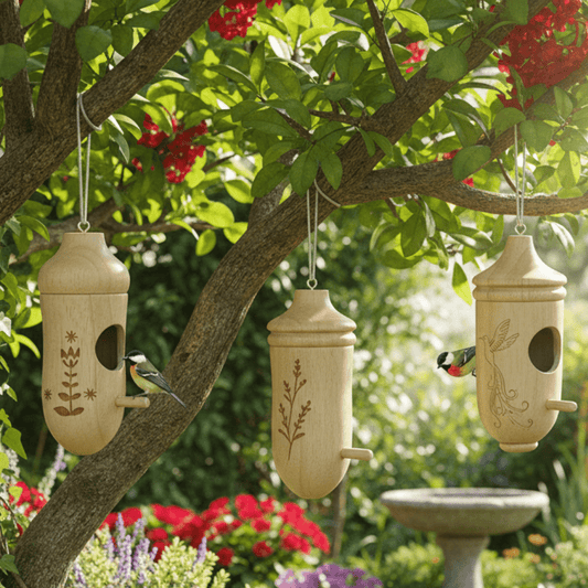 WOODPERCH – Elegant Hanging Birdhouse for Garden and Terrace Protection