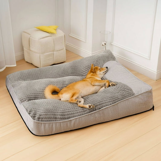 HUGBED – Large scratch-resistant dog bed with orthopedic spinal support