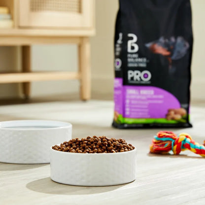 Pure Balance Pro+ Small Breed Dog Food Chicken & Pea Recipe Real Chicken Grain-Free Formula 8 lbs