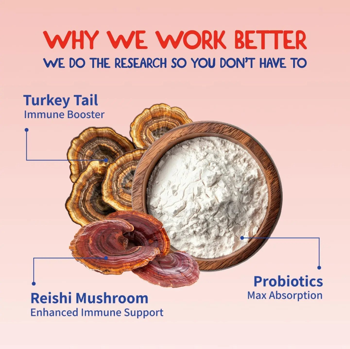 Turkey Tail Mushroom Supplement for Dogs – Immune Support Powder with Beta Glucans for Pet Health Care (100g)