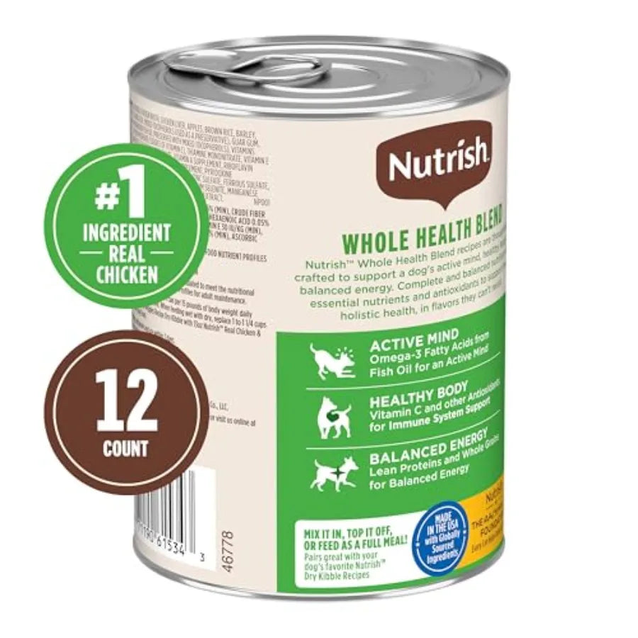 Rachael Ray Nutrish Premium Paté Wet Dog Food Variety Pack, 24 Count | Made with Real Meat, Complete and Balanced Nutrition, No Artificial Flavors or Preservatives