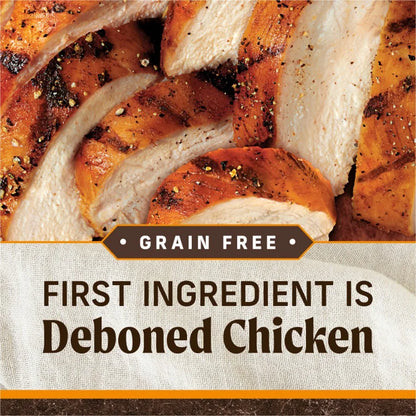 Premium Grain-Free Dry Dog Food Adult Dogs Real Chicken & Sweet Potato Natural High Protein Recipe 10 lb Bag