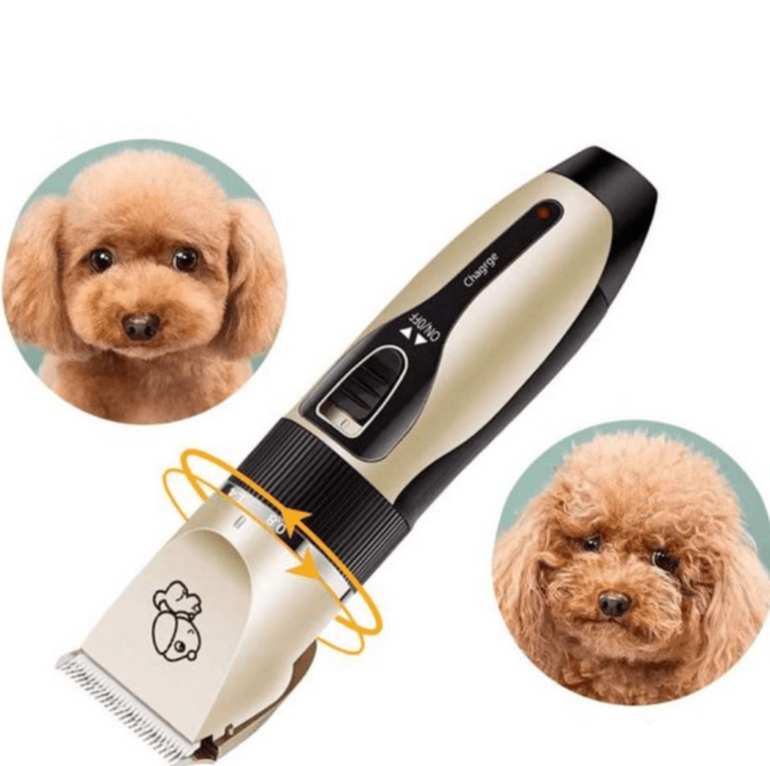 PETTS GROOMER - Professional dog trimmer with brush for all coat types