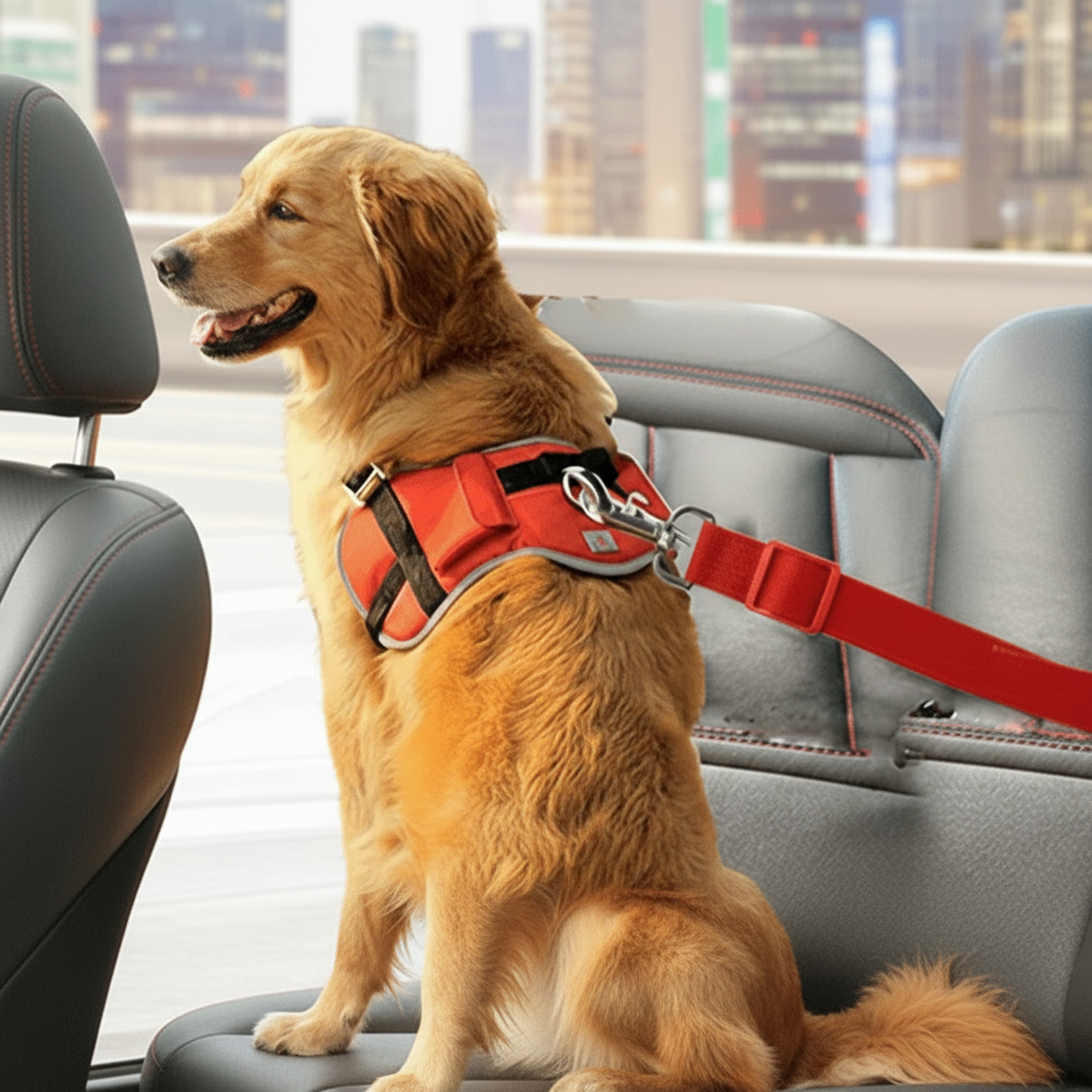 SAFEPAW - Adjustable seat belt for dogs in the car