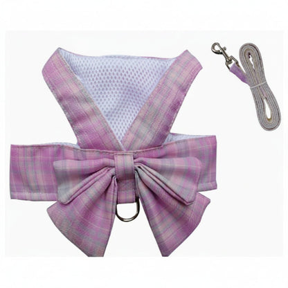 GRACEBOW – Adjustable Dog Harness with Elegant Bow for Stylish Walks