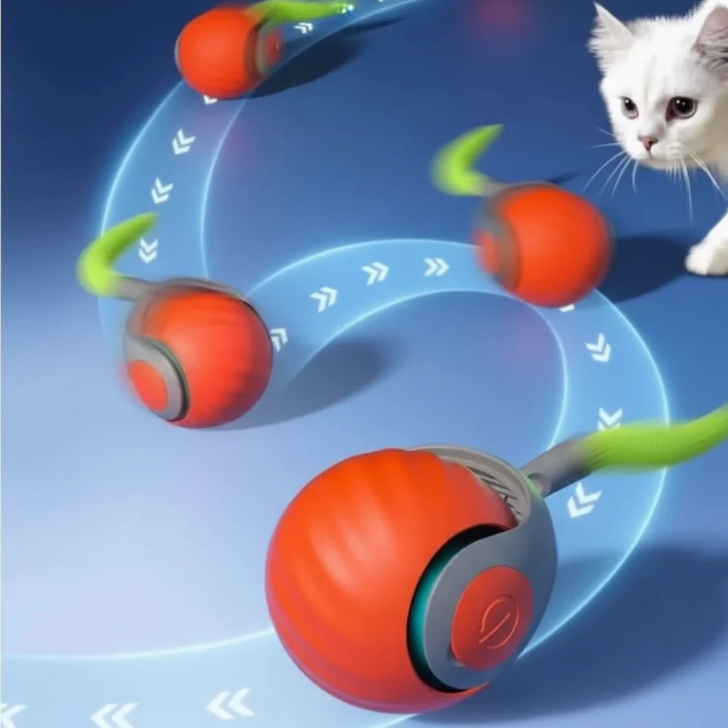 PLAYPAWS – USB Interactive Rolling Toy with Imitation Tail