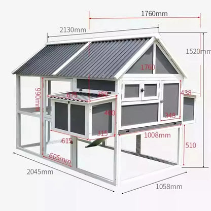 Farm House Wooden Chicken Coops Luxury Pet House Outdoor Large Chicken Cage For Pets