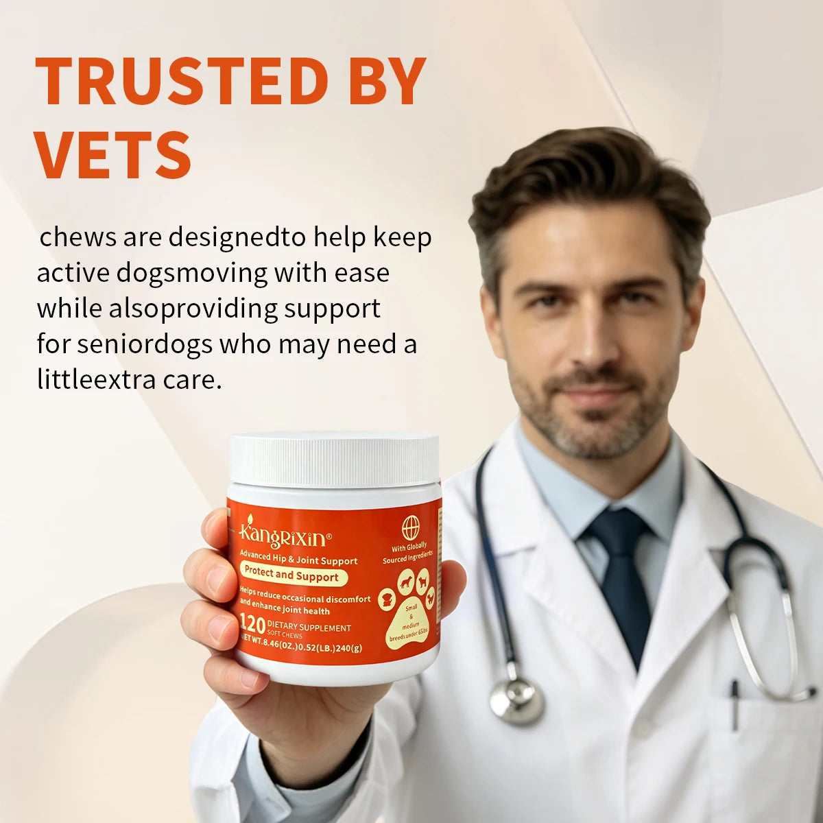 Dog Hip and Joint Supplement Soft Chews – Joint Support for Small & Medium Breeds, Mobility & Flexibility Formula, 120 Count