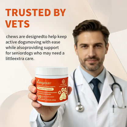 Dog Hip and Joint Supplement Soft Chews – Joint Support for Small & Medium Breeds, Mobility & Flexibility Formula, 120 Count