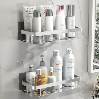 NORDICSHELF - Adhesive Shelf for the Bathroom – Drill-Free & Stylish for Every Bathroom