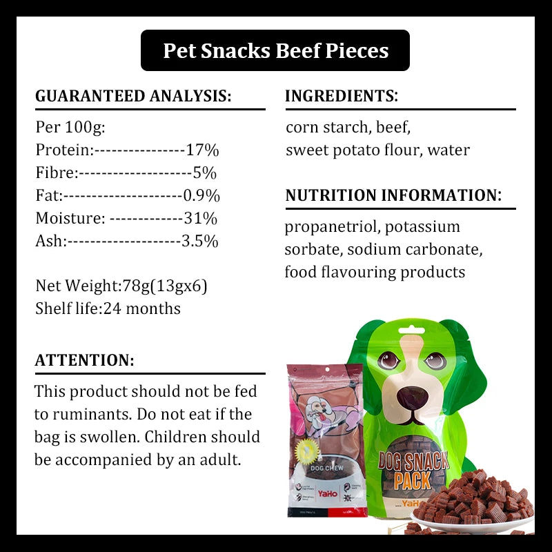 Premium Beef Training Treats for Dogs – Soft & Chewy High Protein Dog Snacks, Healthy Rewards for Puppies & Adult Dogs