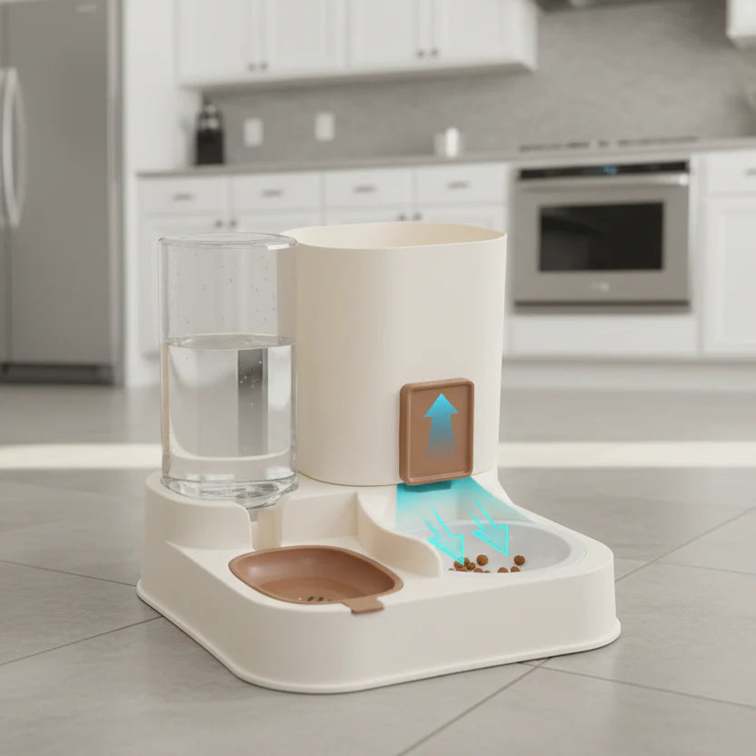 VITAFOUNT – Automatic Food & Water Dispenser for Pets
