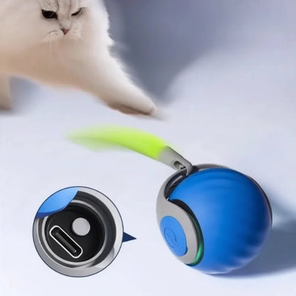 PLAYPAWS – USB Interactive Rolling Toy with Imitation Tail