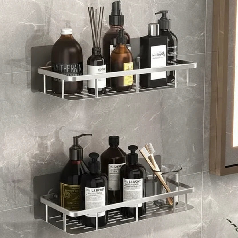 NORDICSHELF - Adhesive Shelf for the Bathroom – Drill-Free & Stylish for Every Bathroom