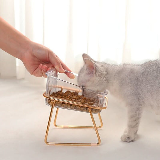 PETCHIC - Raised food bowl for cats & small dogs