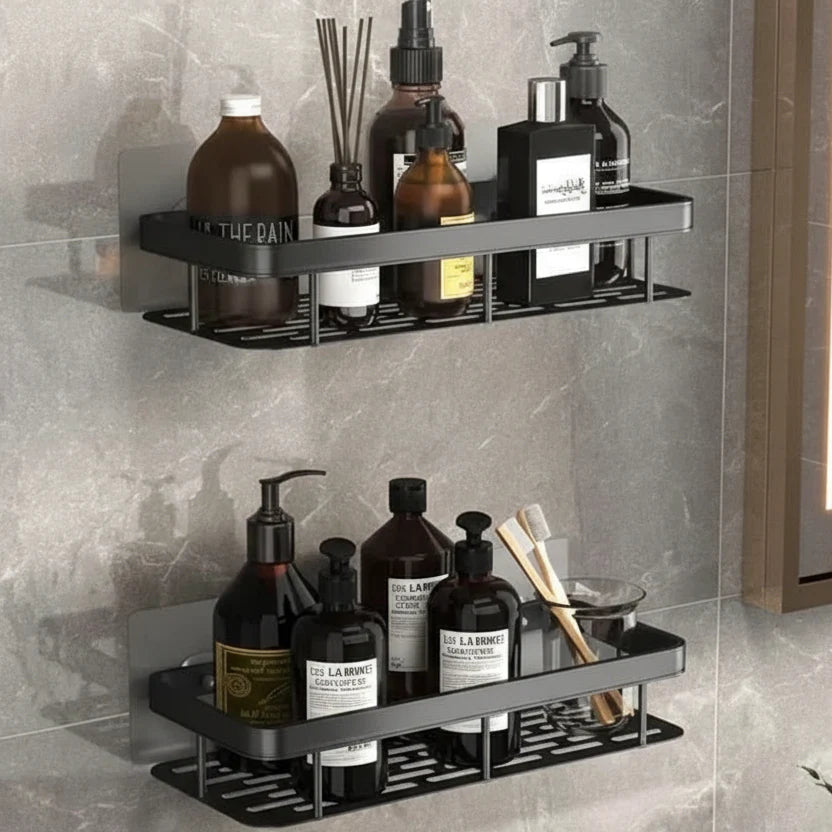 NORDICSHELF - Adhesive Shelf for the Bathroom – Drill-Free & Stylish for Every Bathroom