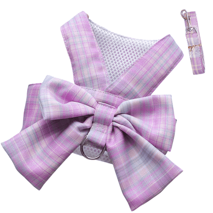 GRACEBOW – Adjustable Dog Harness with Elegant Bow for Stylish Walks