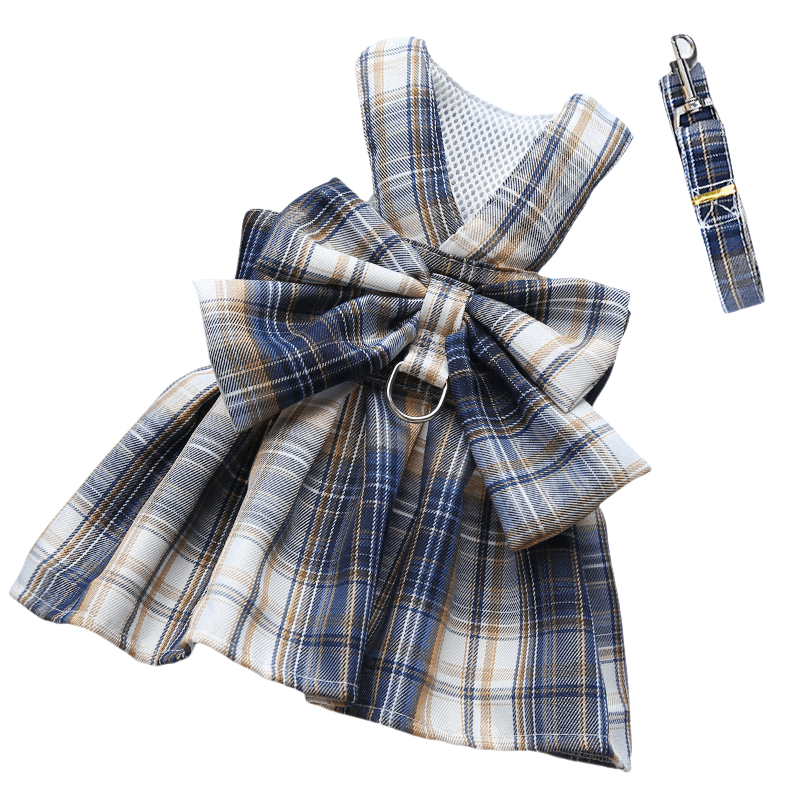 GRACEBOW – Adjustable Dog Harness with Elegant Bow for Stylish Walks