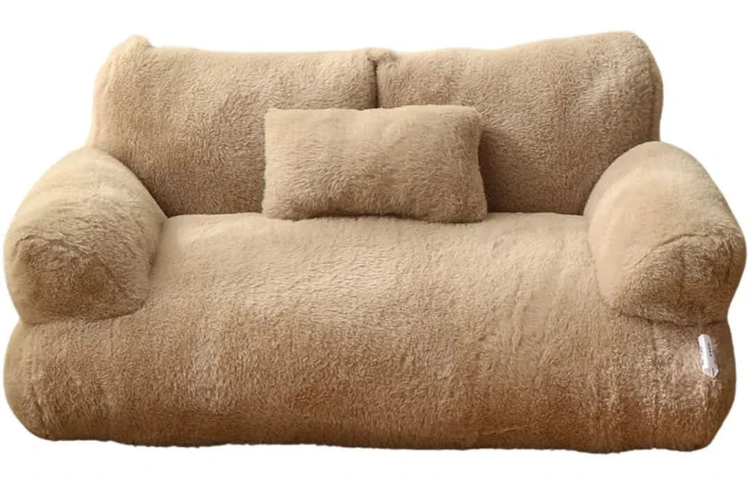 RELAXPAWS LOUNGER – Ergonomic Pet Sofa with Raised Edge & Washable Cover