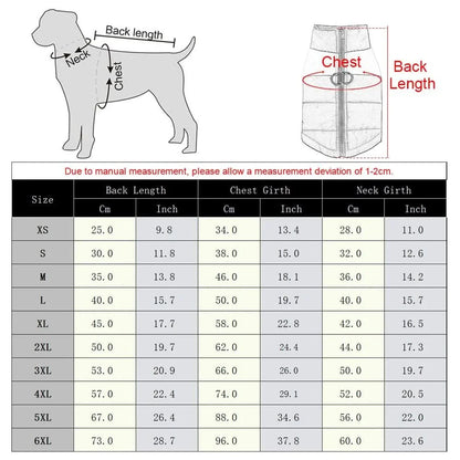 SnugTail – Warm & Waterproof Winter Jacket for Dogs