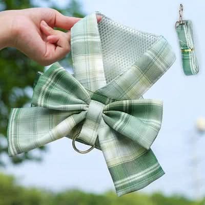 GRACEBOW – Adjustable Dog Harness with Elegant Bow for Stylish Walks