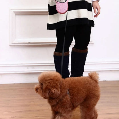 SPARKPAW – Luxury Retractable Leash with Rhinestones for Small Dogs & Cats