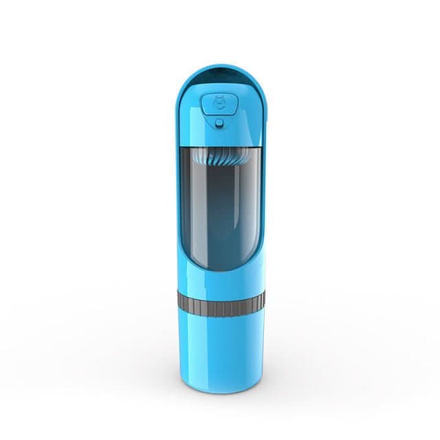 Pawbuddy Travel Bottle - 2-in-1 dog bottle with food & water bowl