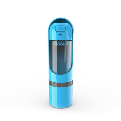 Pawbuddy Travel Bottle - 2-in-1 dog bottle with food & water bowl