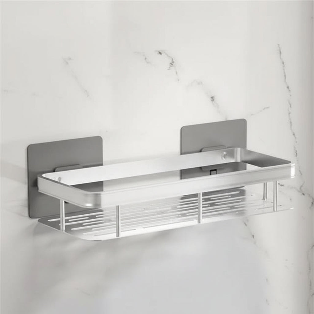 NORDICSHELF - Adhesive Shelf for the Bathroom – Drill-Free & Stylish for Every Bathroom