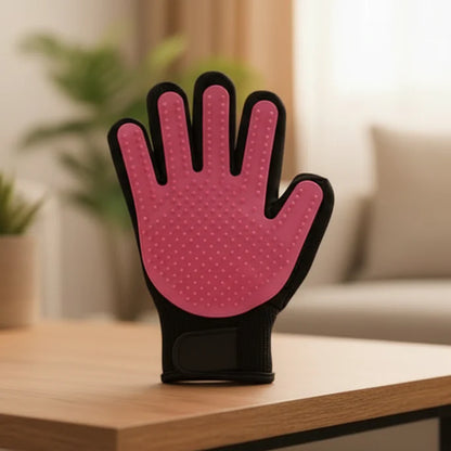PETCAREGLOVE - grooming glove for gentle fur removal from cats & dogs