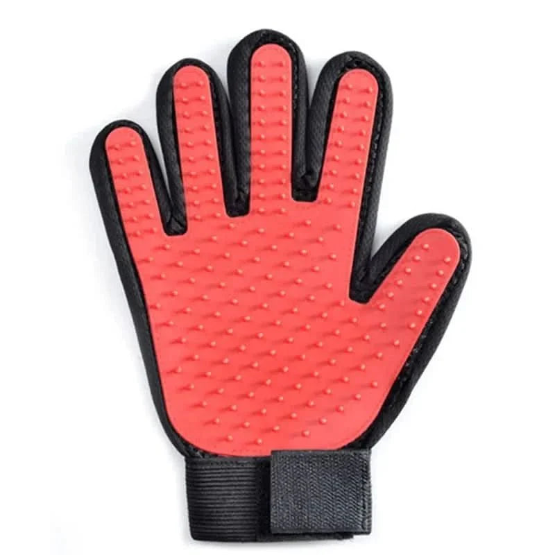 PETCAREGLOVE - grooming glove for gentle fur removal from cats & dogs