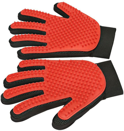 PETCAREGLOVE - grooming glove for gentle fur removal from cats & dogs